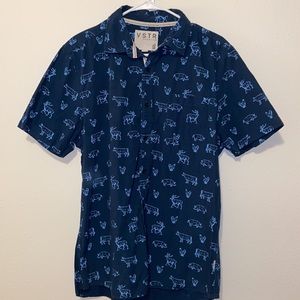 Men’s Short Sleeved Button Down